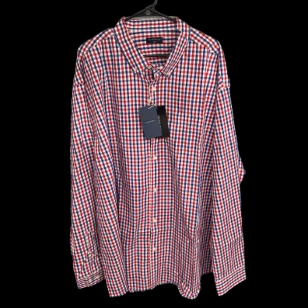 Double Pump Red, White, Blue, Men's Long Sleeve T-Shirt Size 3XLT